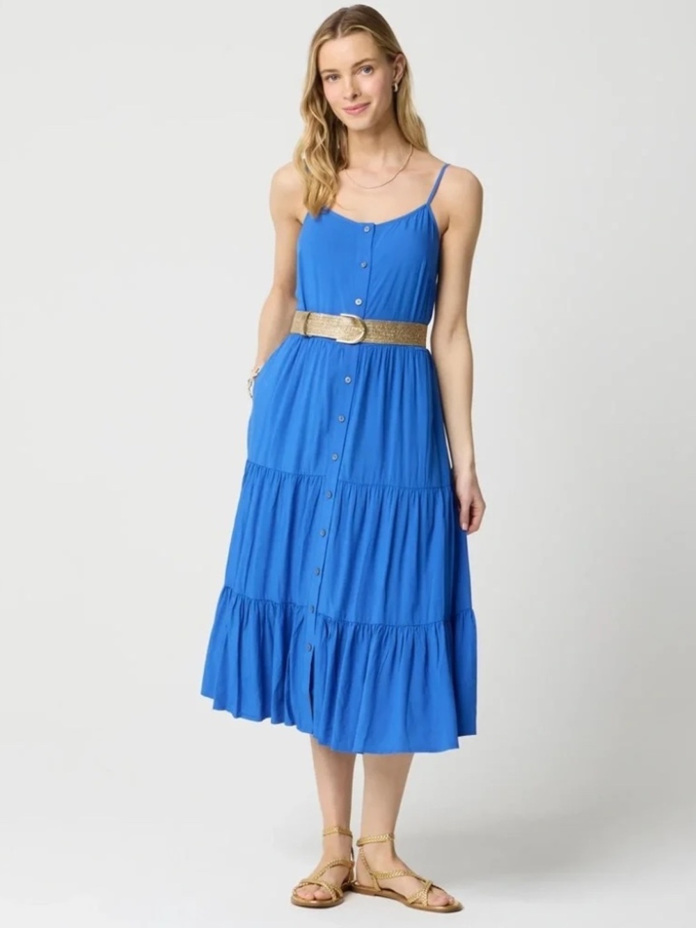 J.Crew Tiered Midi Dress